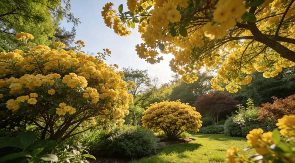 Arbustes à petites fleurs jaunes : choix et conseils